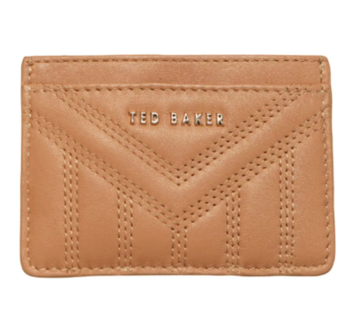 Camel Quilted Card Holder