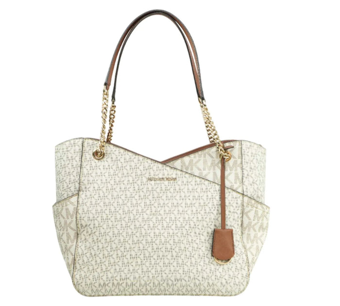 Vanilla Signature Jet Set Travel Large Chain Shoulder Tote