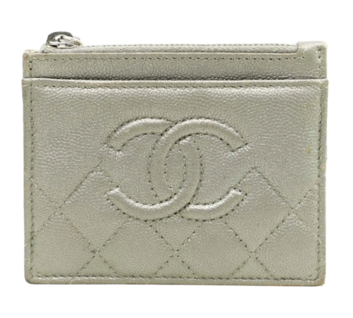 CC Caviar Quilted Card Holder