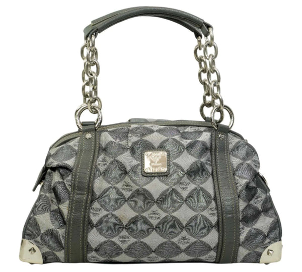 Jacquard Logo Print Shoulder Bag