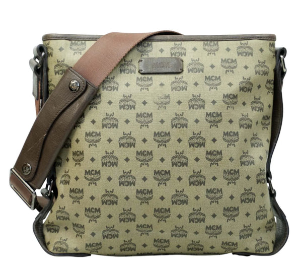 Coated Canvas Messenger Bag