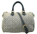 Louis Vuitton Speedy Bandouliere 30 Encre Idylle monogram bag in soft fabric with leather trim and classic LV pattern