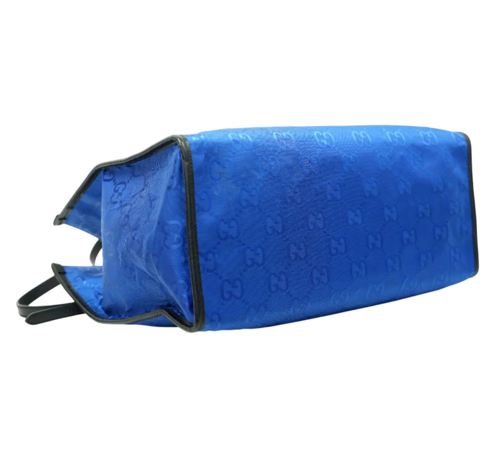 authentic Gucci Off The Grid blue nylon tote bag for sale designer handbag