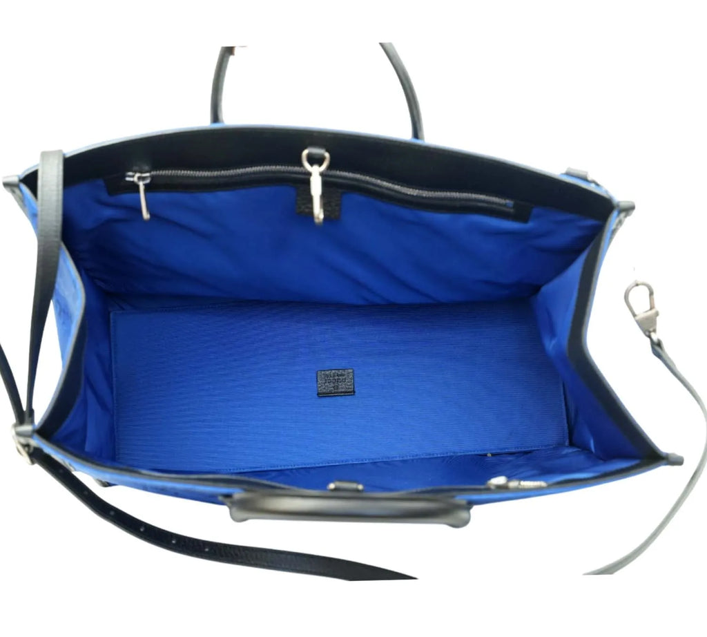 Gucci blue nylon tote bag ideal for travel and everyday use lightweight and spacious
