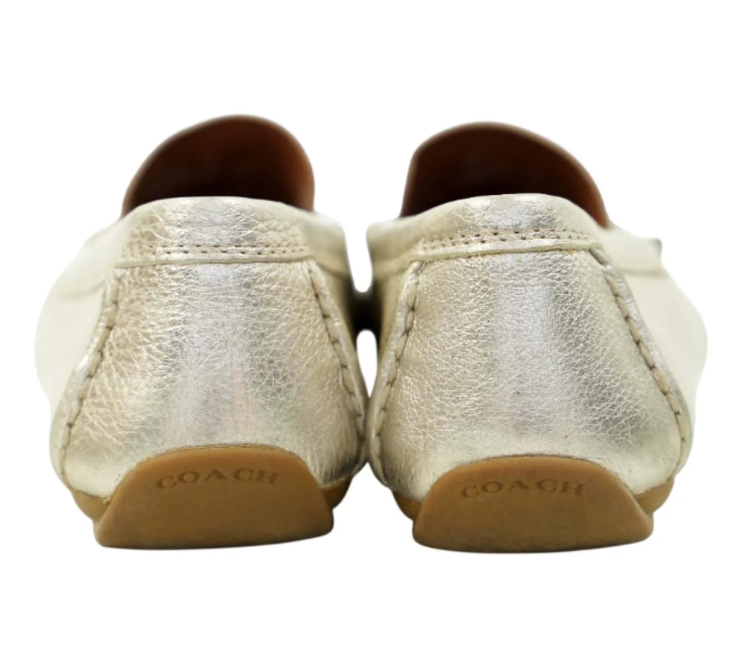 authentic Coach champagne Marley loafers for sale size 38 EU