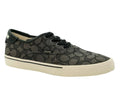 Coach charcoal and black signature Citysole skate sneakers with cushioned sole and canvas upper, size 38.5 EU