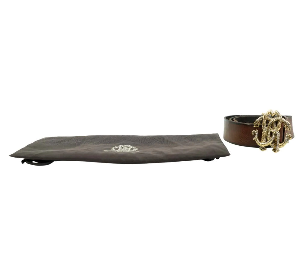 Roberto Cavalli snake leather belt styled for casual and formal outfits