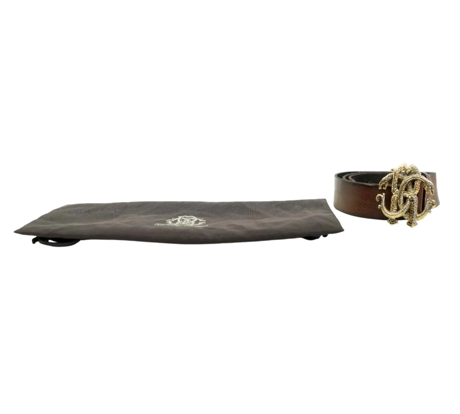 Roberto Cavalli snake leather belt styled for casual and formal outfits