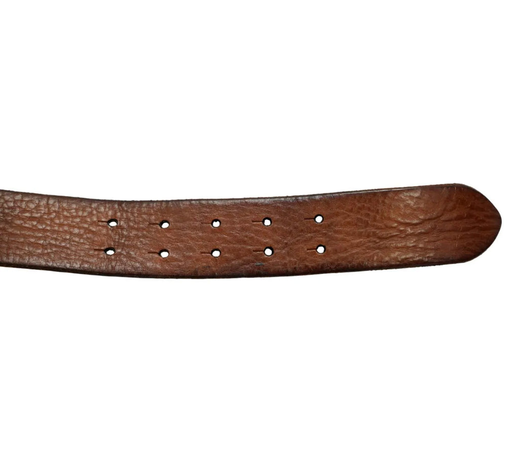 authentic Roberto Cavalli snake leather belt with mirror buckle for sale