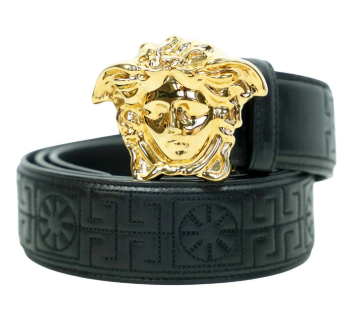 La Medusa Head Buckle Belt Size - 90 Cm