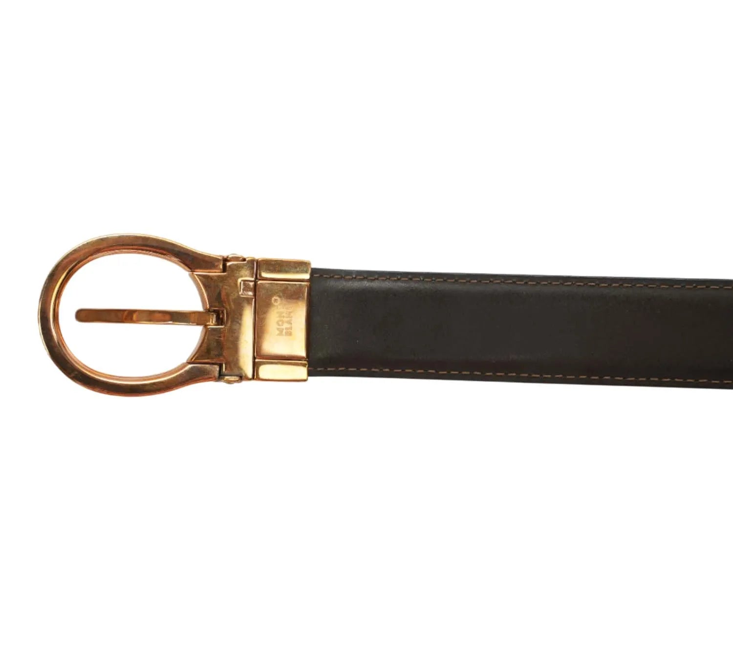 Mont Blanc reversible belt styled for daily wear with modern outfits