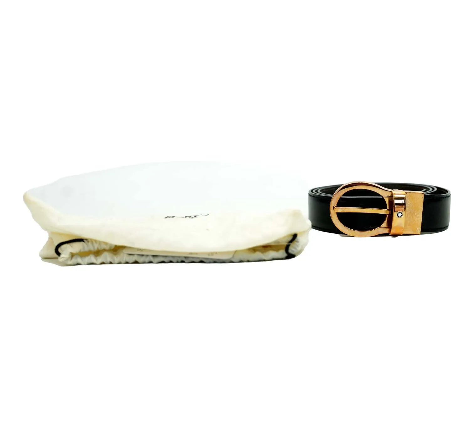 authentic Mont Blanc reversible leather belt size 90 cm for sale