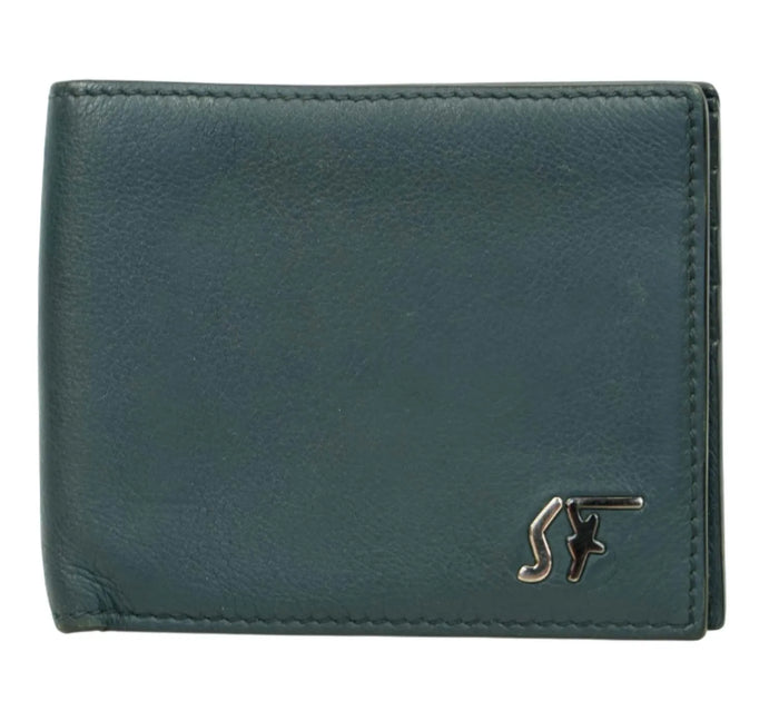 Logo Textured Bifold Wallet