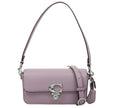 Coach Studio baguette bag in faded purple leather with structured silhouette and signature clasp