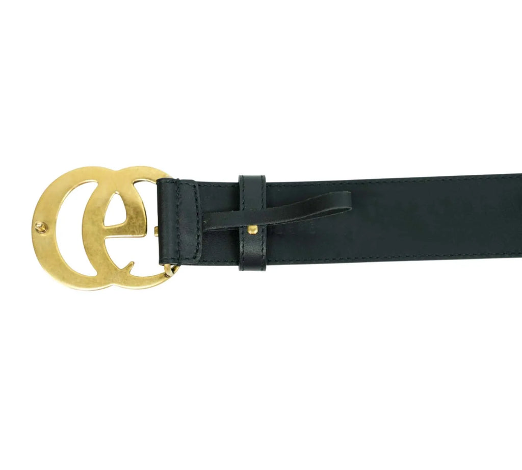 Gucci black GG Marmont belt styled for daily wear and elegant outfits