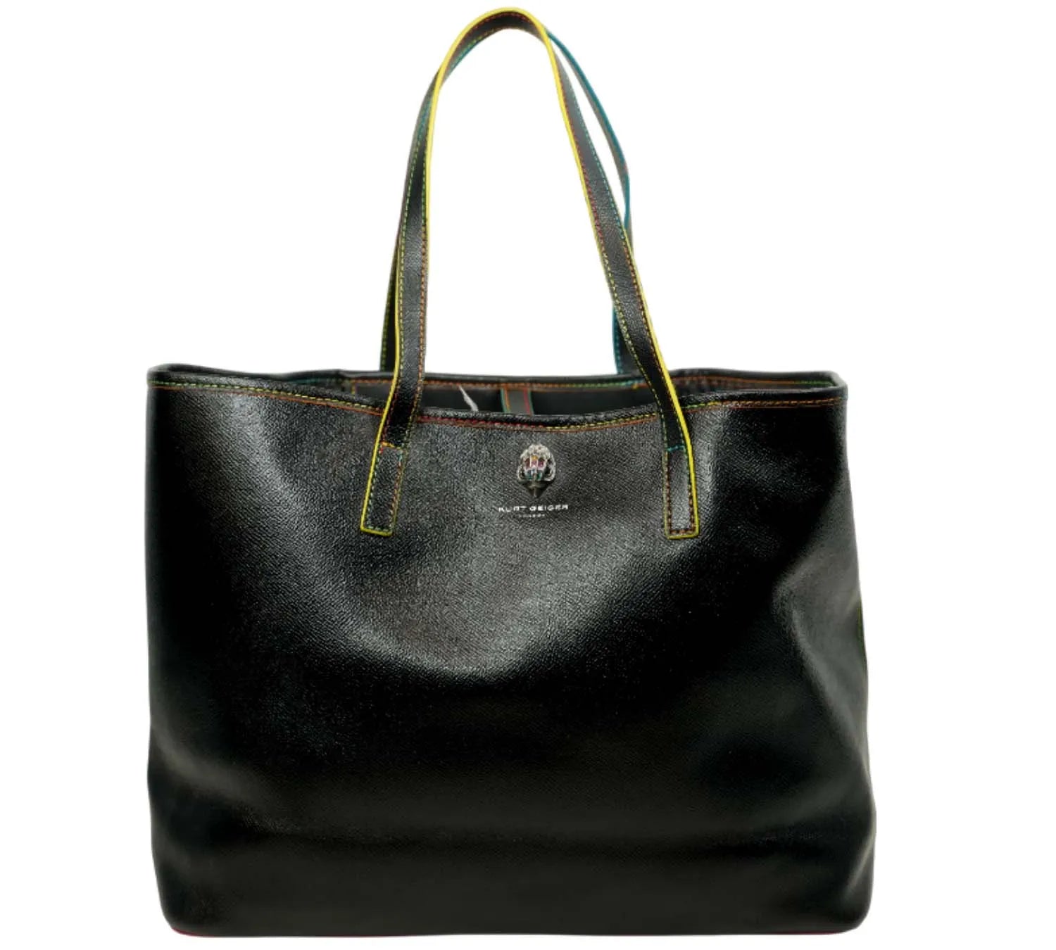 Kurt Geiger London Richmond black shopper bag with spacious design and sleek leather finish