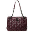 Karl Lagerfeld woven tote bag in Windsor wine color with structured design and luxury finish