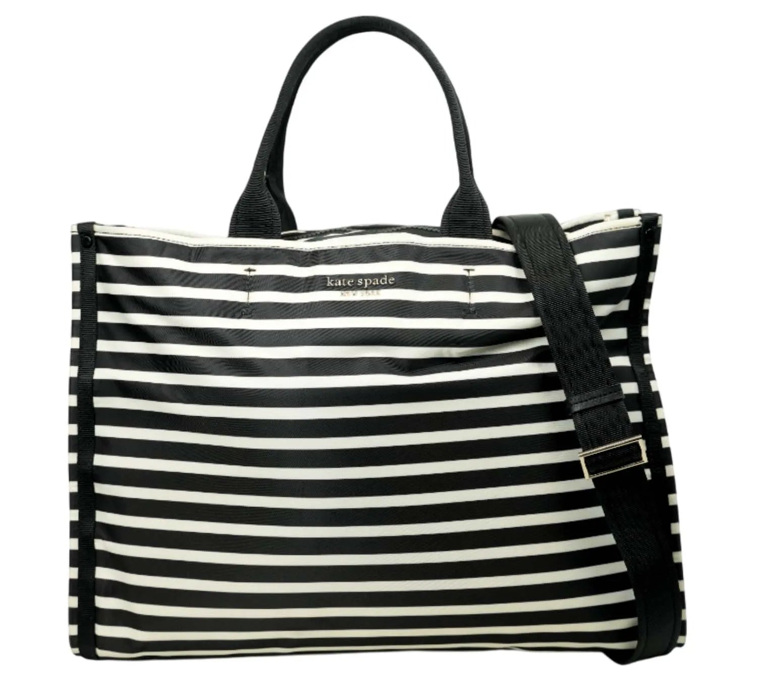 Kate Spade striped tote bag Little Better Sam collection with spacious design and modern look