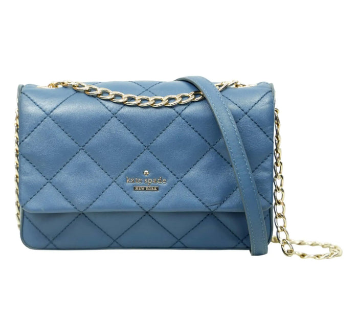 Blue Emerson Place Brennan Quilted Leather Crossbody