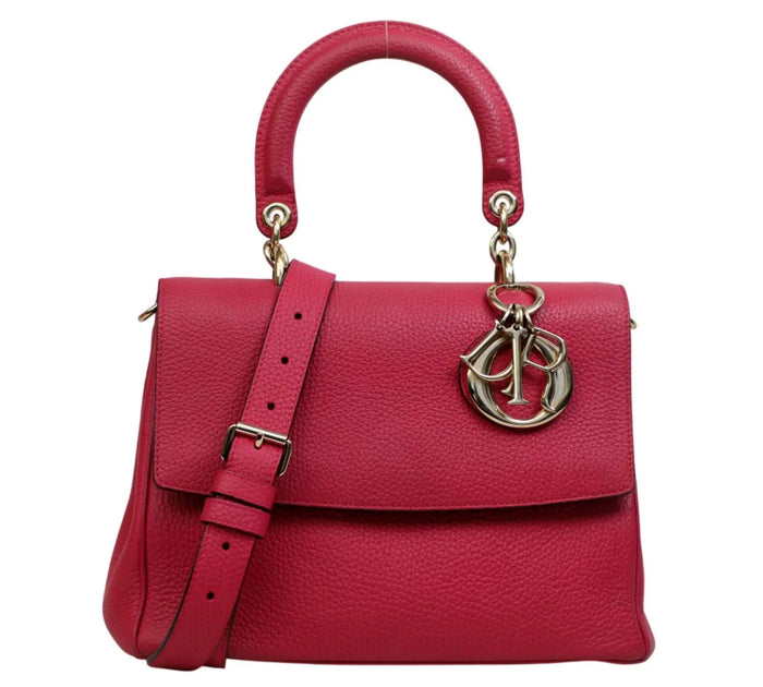 Pink Be Dior Flap Top Handle Bag