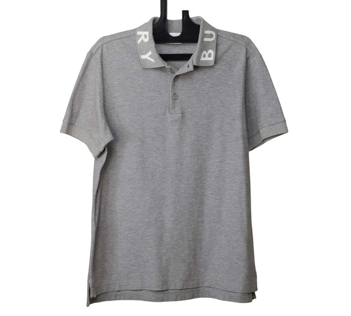 Grey Ryland Logo-Jacquard Polo Size - M