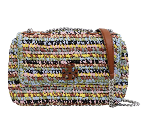 Multi Melange Willa Raffia Shoulder Bag