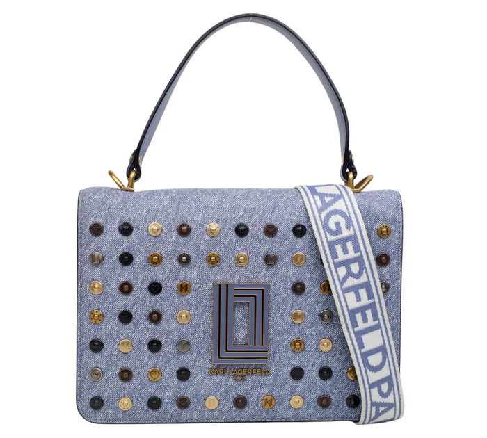 Denim Simone Multi-Rivet Crossbody