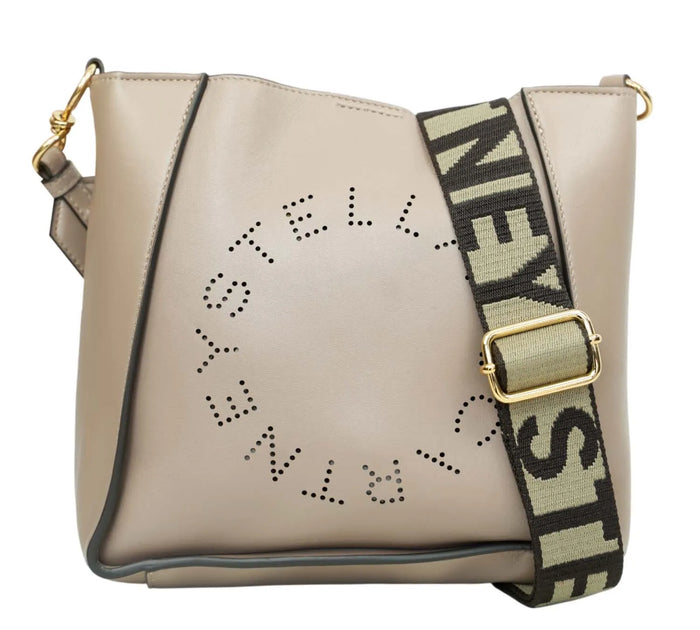Moss Beige Logo Shoulder Bag