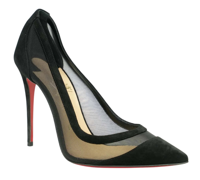 Black Galativi Suede & Mesh Pump Size - 36.5 Eur