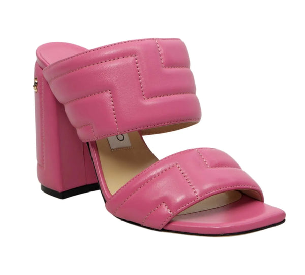 Pink Quilted Themis Sandals Size 37 - Eur