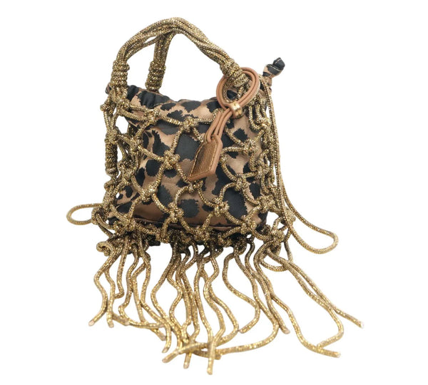Mini Macrame Crystal Bag