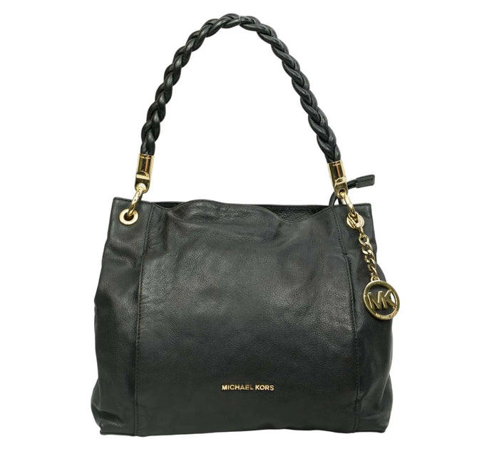 Black Naomi Twist-Strap Tote Bag