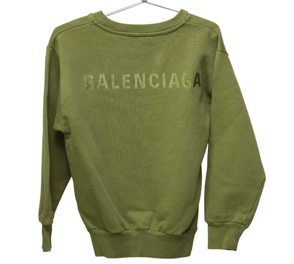 Kid's Green Logo-Embroidered Sweatshirt Size - 4