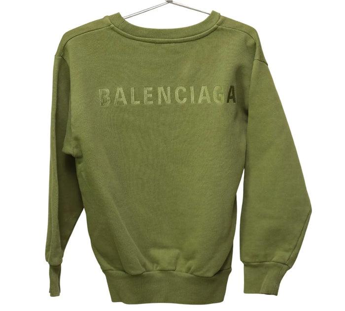 Kid's Green Logo-Embroidered Sweatshirt Size - 4