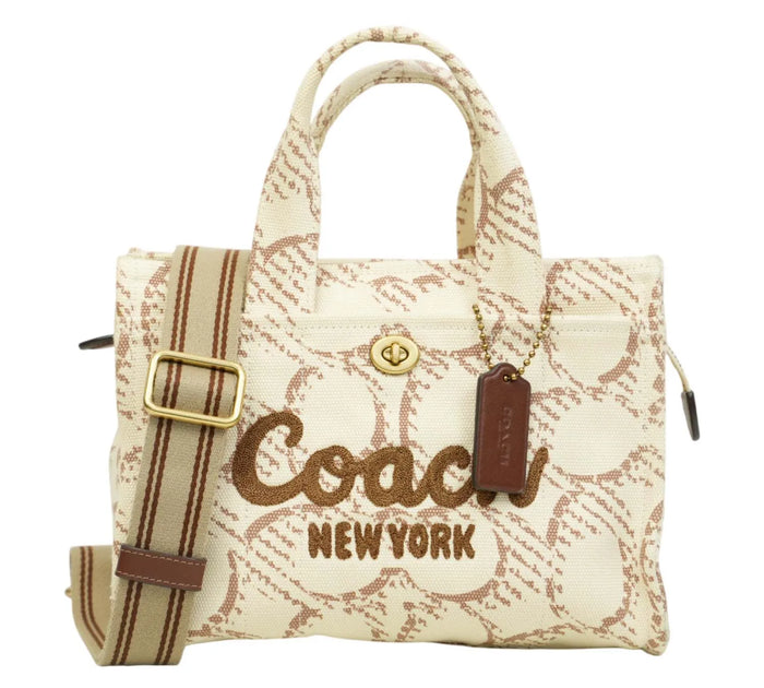 Natural Multi Signature Canvas Cargo Tote