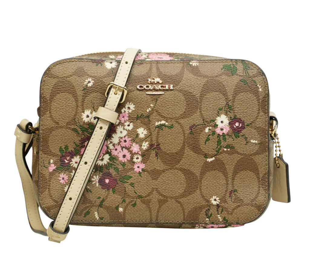Evergreen Floral Print Mini Camera Bag
