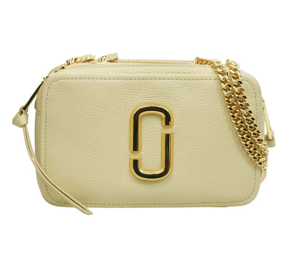 Off White Glam Shot Chain Leather Crossbody Bag
