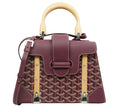 Burgundy Saïgon Structured Bag – Luxury Designer Handbag for Elegant Women