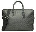 Charcoal Black Ethan Large Brief Bag luxury designer work bag with modern professional style