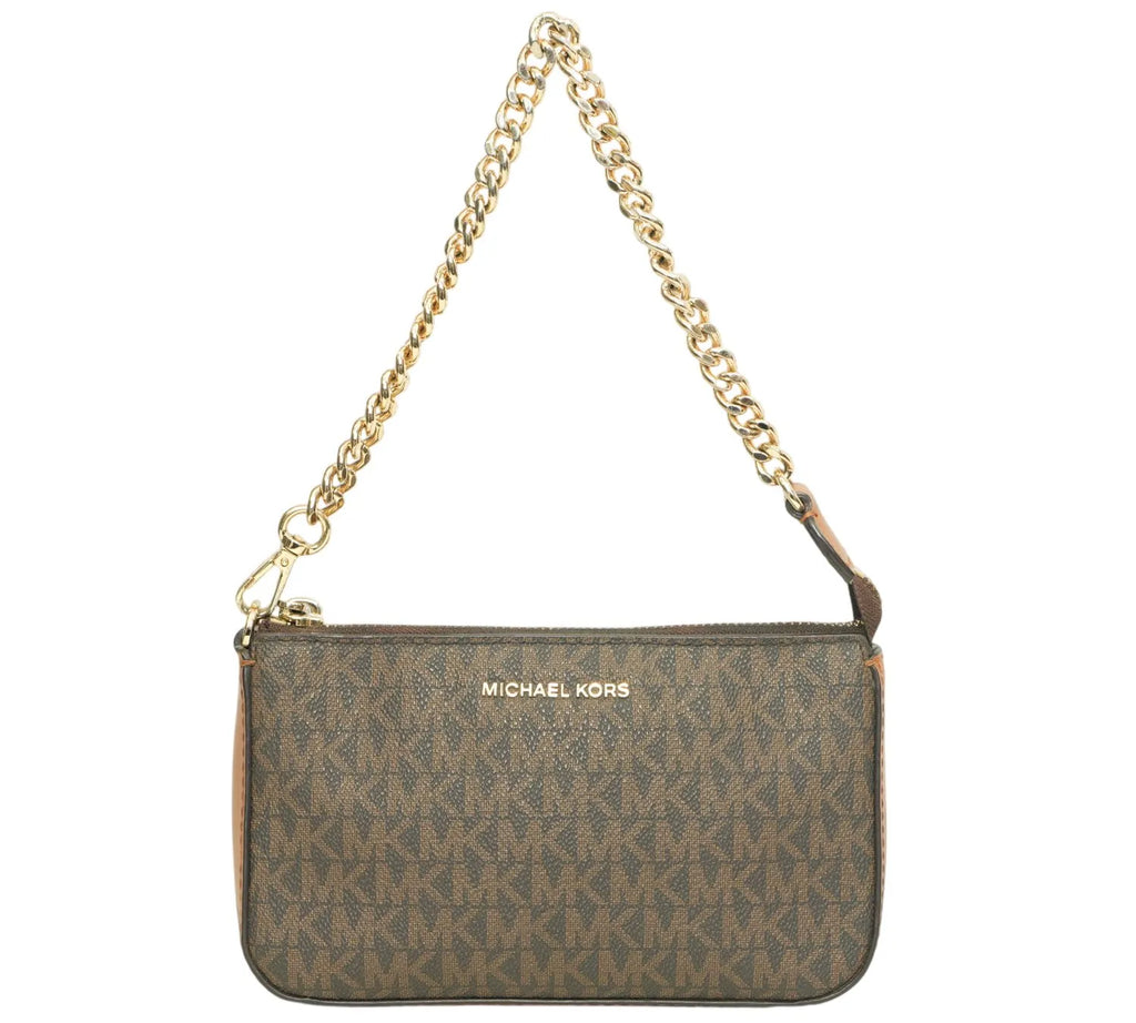 Brown Jet Set Small Chain Pochette Bag luxury designer handbag with elegant compact chain style
