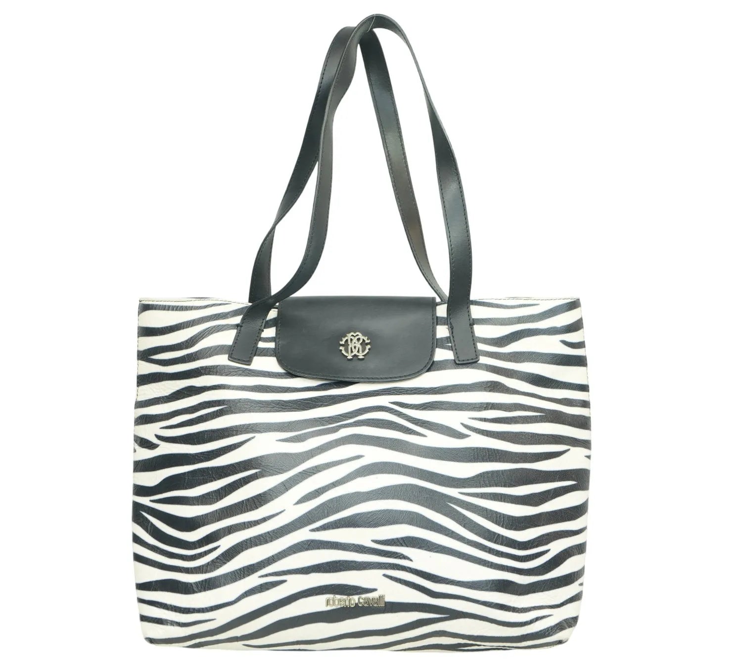 Zebra Print Leather Tote luxury designer handbag with bold animal print and modern fashion style
