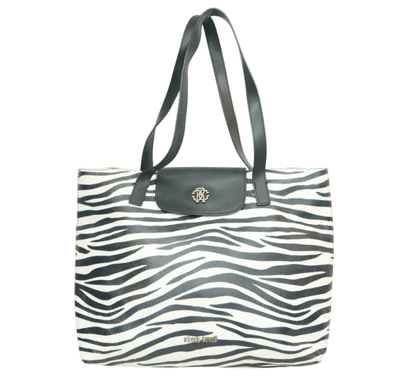 Zebra Print Leather Tote