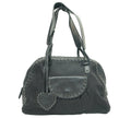 Black Oblique Nylon and Leather Ethnic Satchel luxury designer handbag with modern elegant style