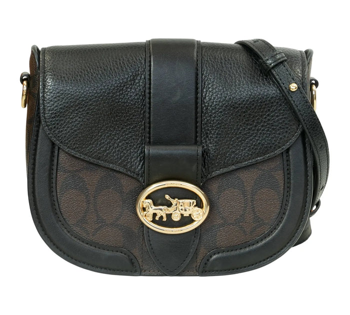 Georgie Saddle Signature Bag