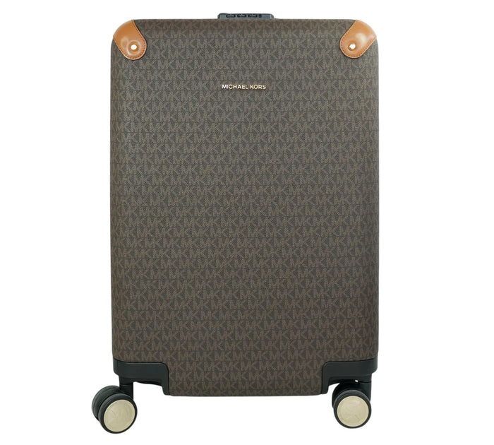Brown Signature Logo Suitcase