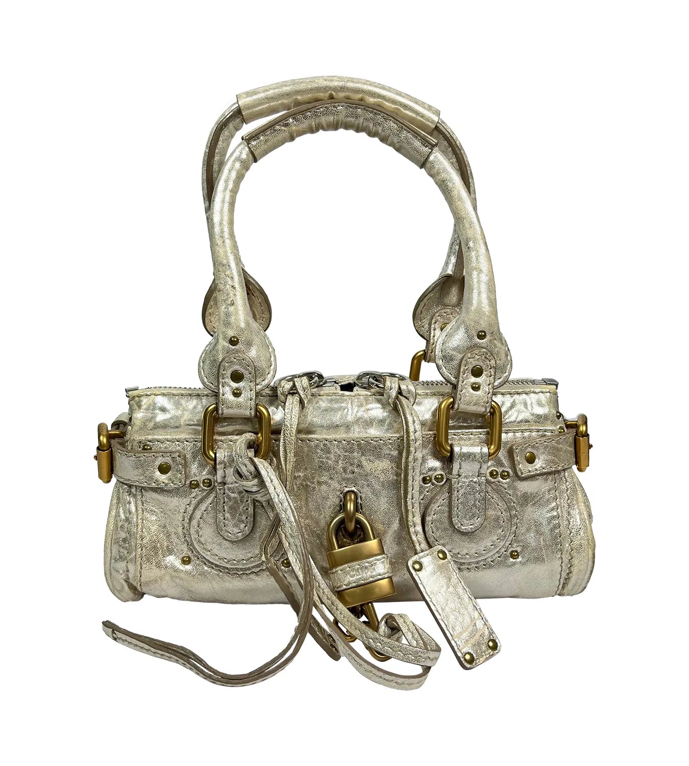 Pre-Loved Chloé Metallic Calfskin Paddington Satchel Gold – Shop This Elegant Pre-Owned Designer Bag Today!