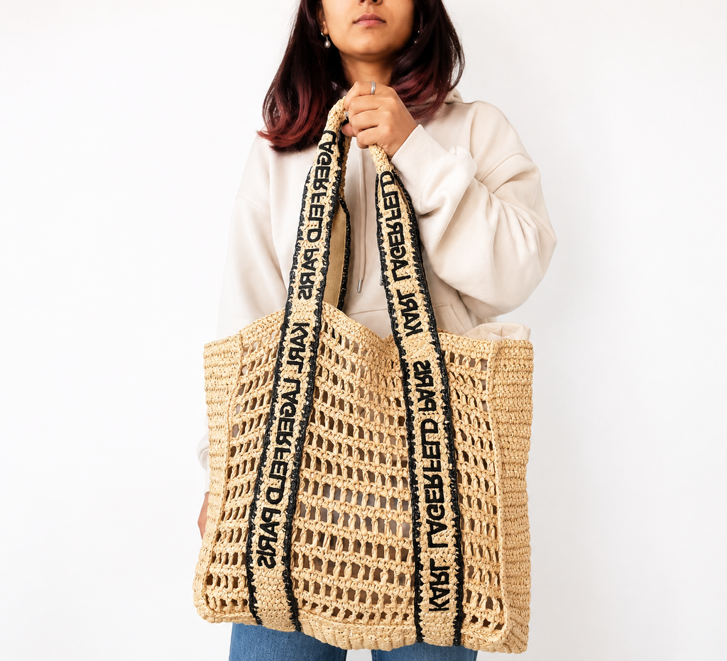 Antibes Woven Straw Large Tote