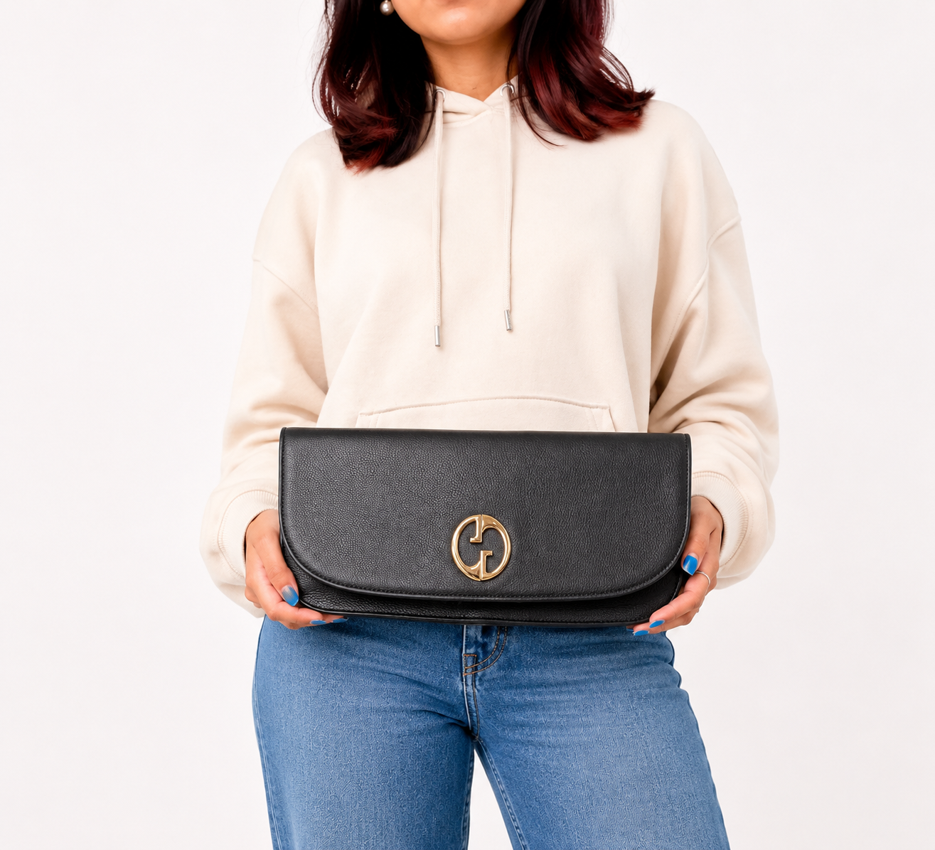 Leather 1973 Flap Clutch