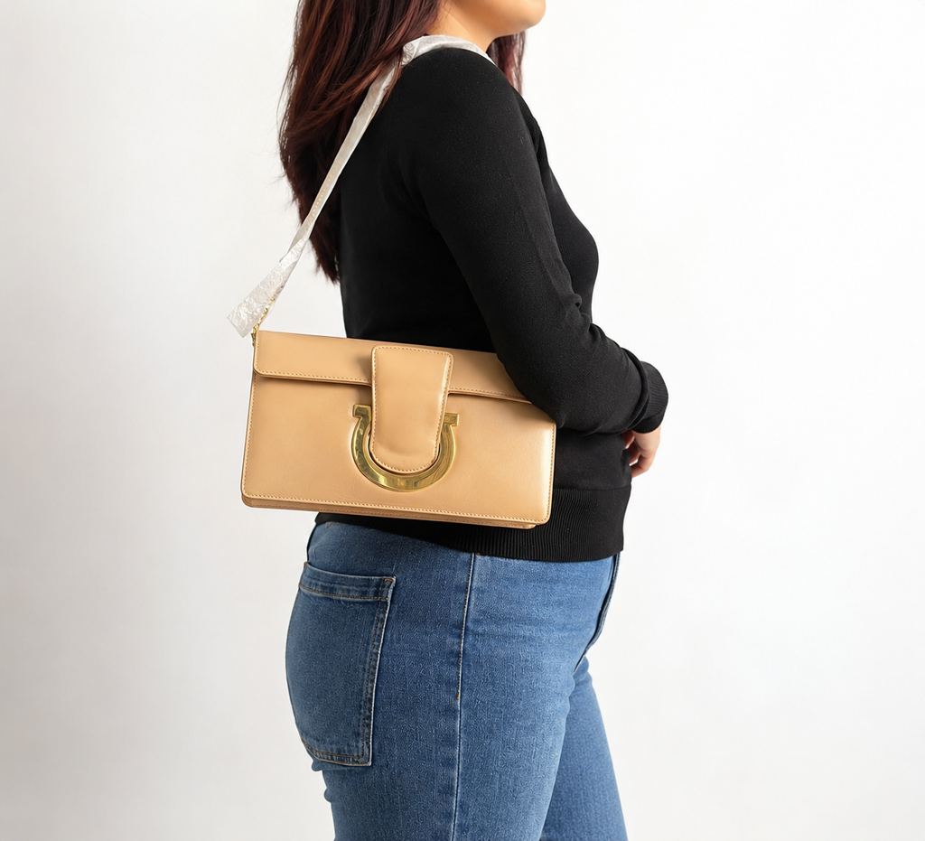Macadamia Thalia Leather Shoulder Bag