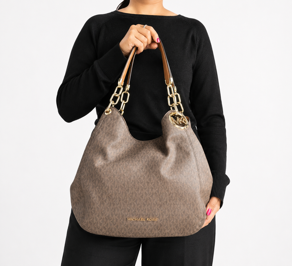 Lillie Large Logo Shoulder Bag